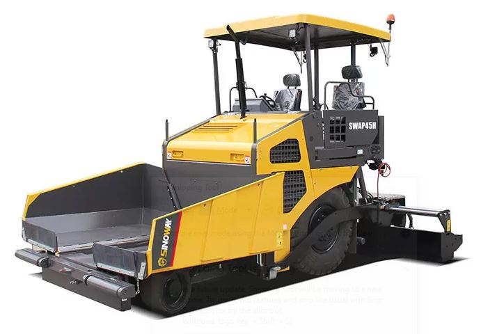 asphalt paver as road construction equipment