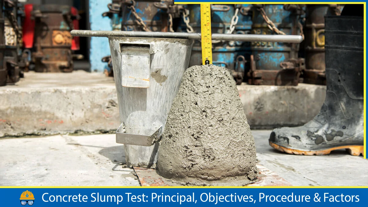 Read more about the article Concrete Slump Test: Principal, Objectives, Procedure and Factors