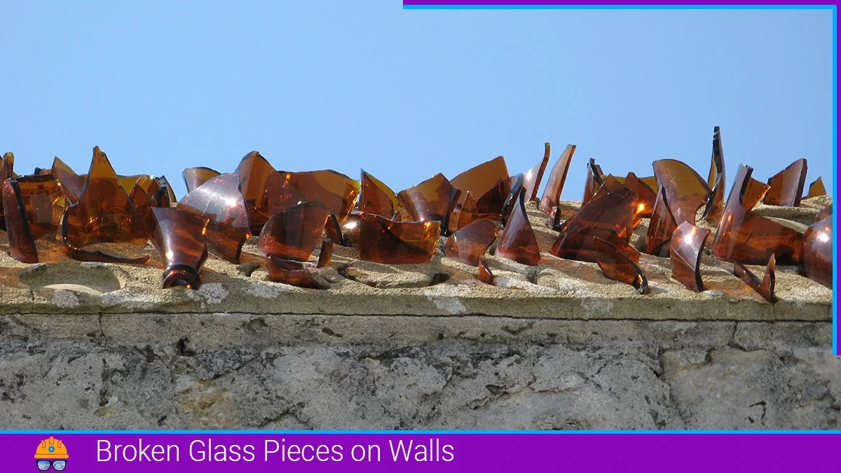 Read more about the article Broken Glass Pieces on Walls: A Traditional Yet Controversial Security Measure