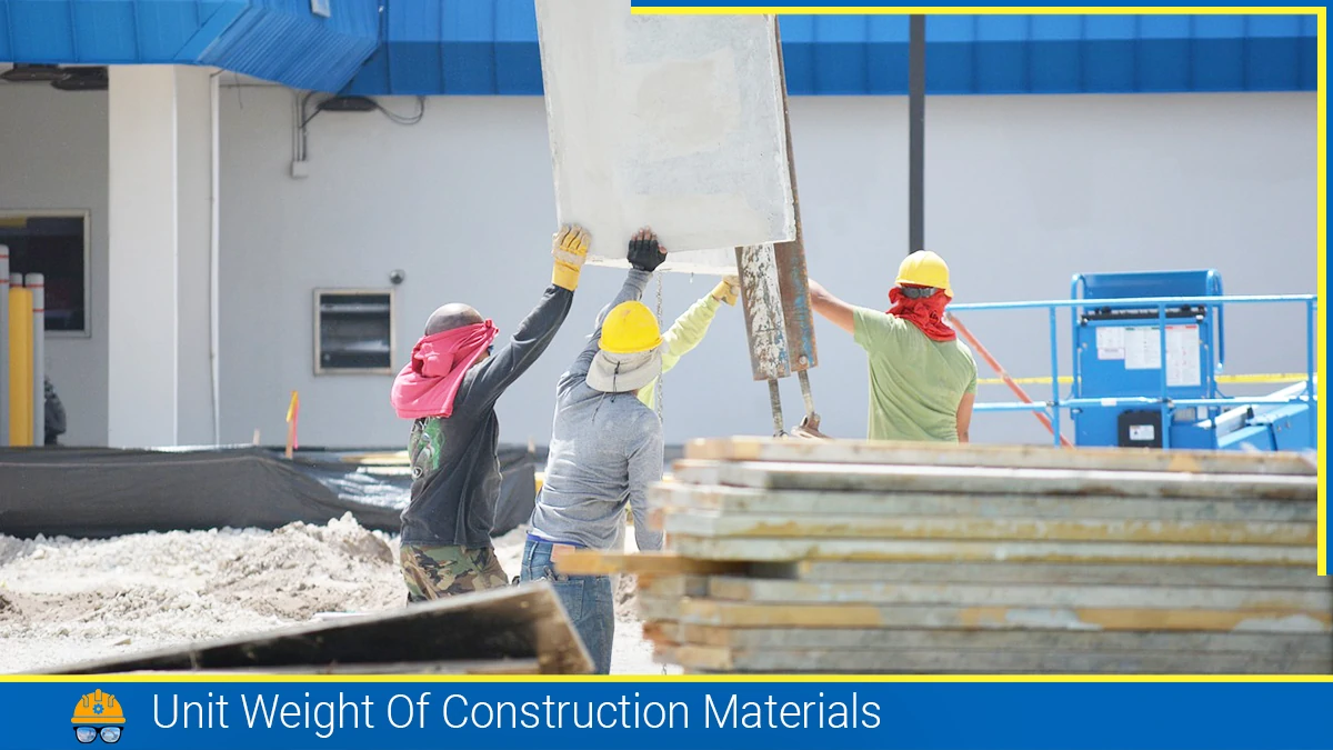 Read more about the article Unit Weight of Construction Materials