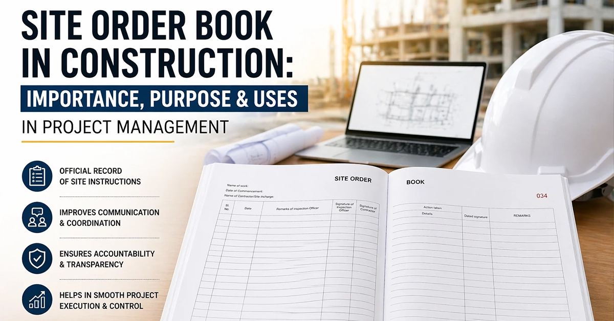 Site Order Book in Construction: Importance, Purpose & Uses in Project Management