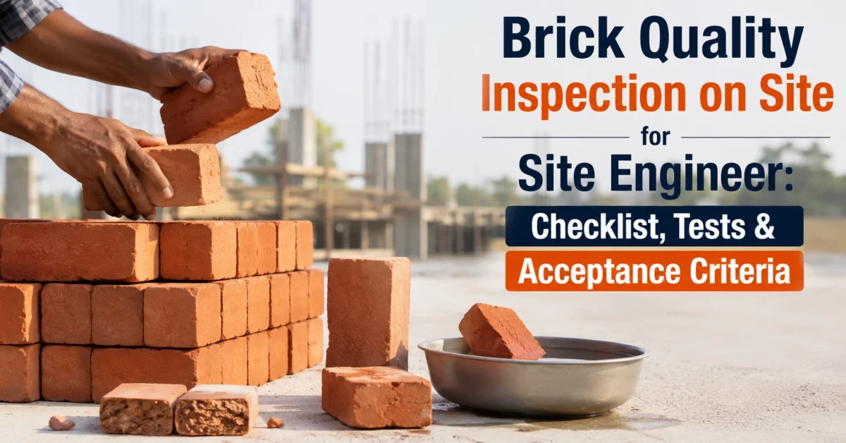Brick Quality Inspection on Site: Checklist, Tests & Acceptance Criteria (Field Guide)